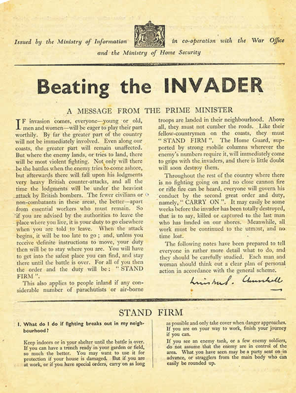 Invasion leaflet