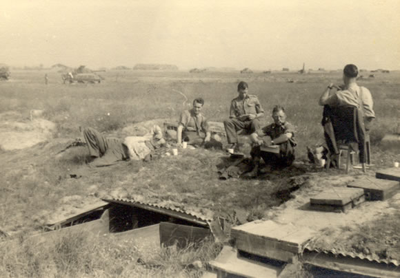 German dug-outs at Carpiquet aerodrome