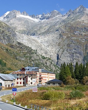 The Rhone glacier in 2023